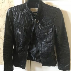 Michael Kors Moto Leather Jacket